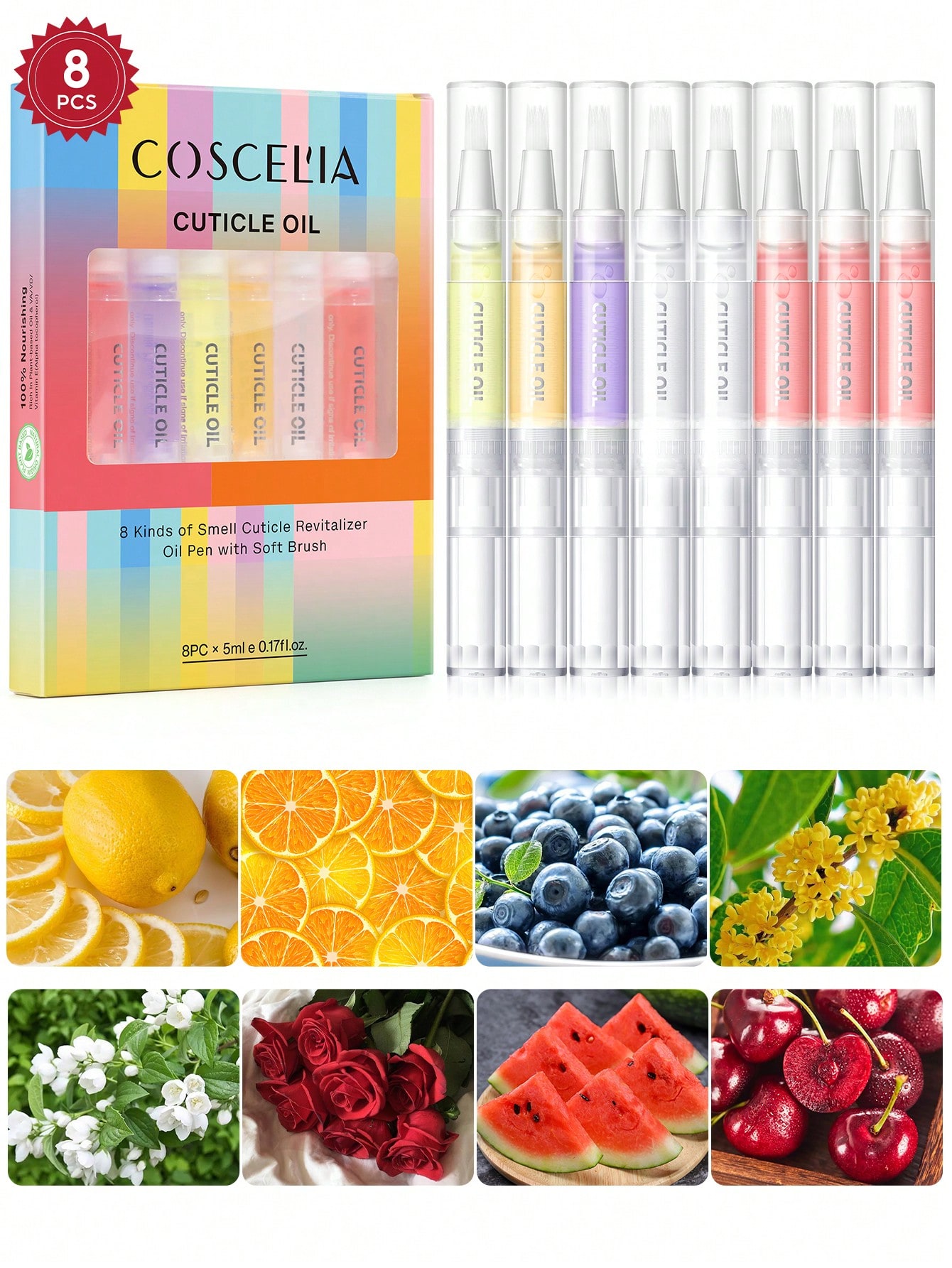 Health & Wellness Expo - coscelia 1/4/5/8/16PCS 5ML Nail Cuticle Oil