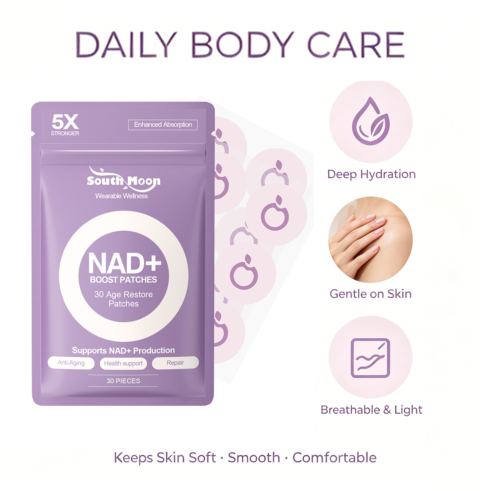 Health Wellness & Nutrition Center Llc - 60/120pcs Body Care Patch Moisturizing Skin