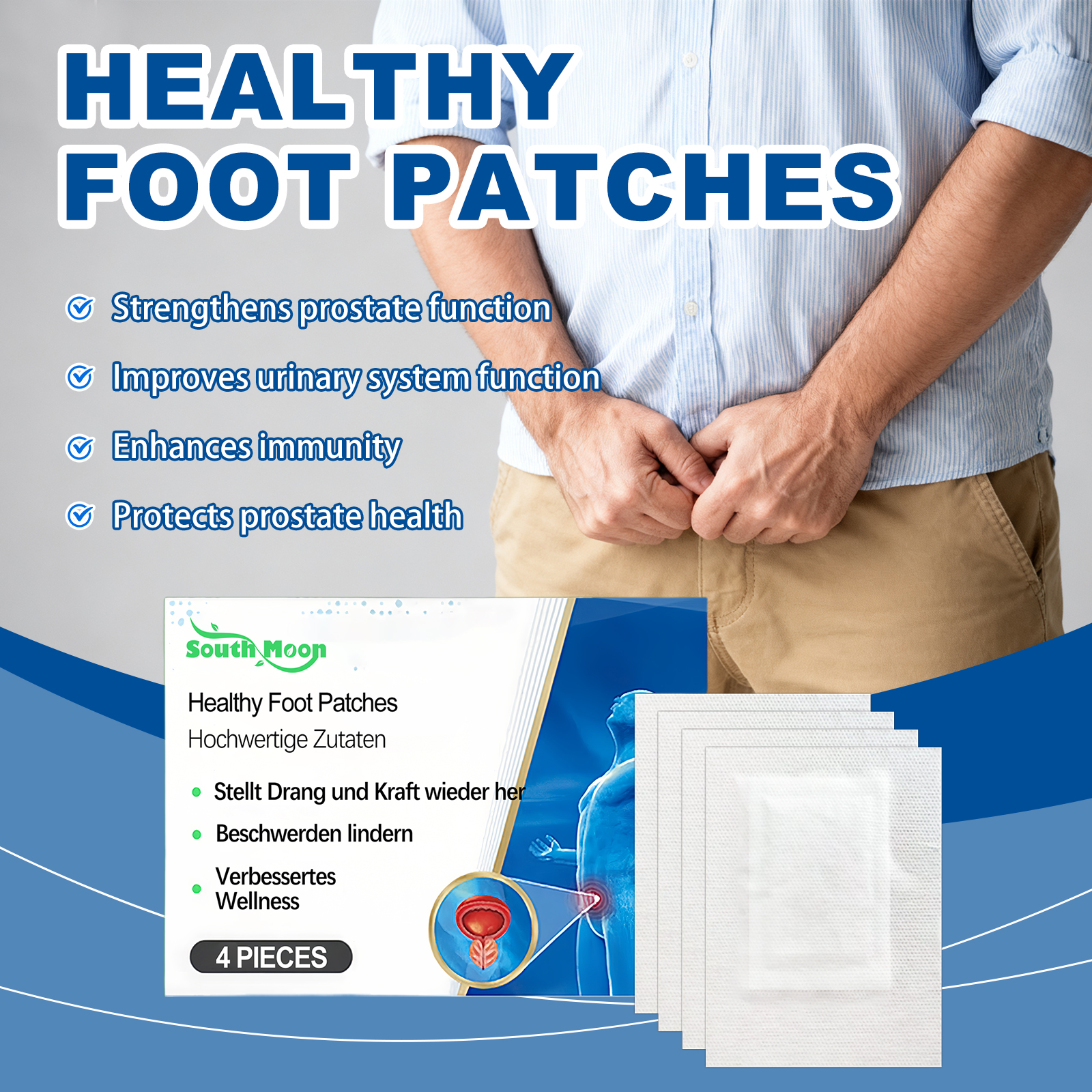 4/8/12pcs Prostate Detox Foof  - Detox Foot Patch recensione e prezzo