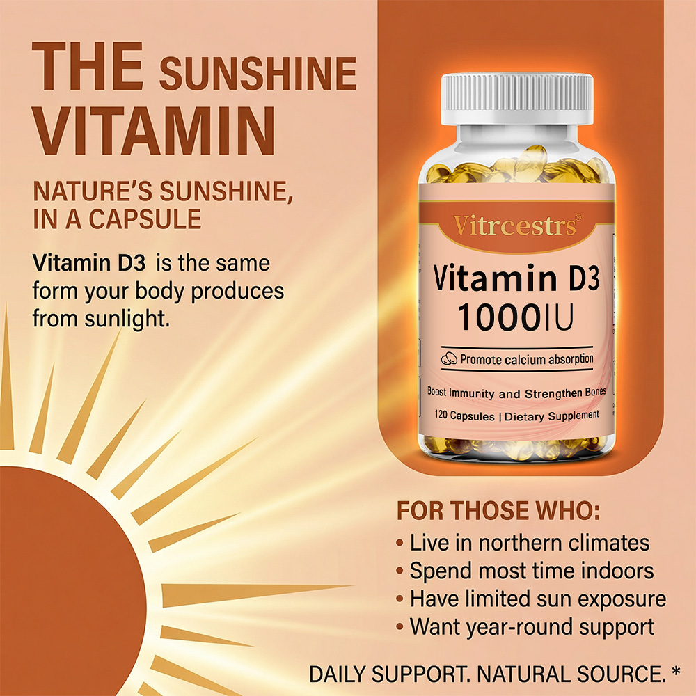 Vitamin D3 1000 IU Capsules, S - Health Wellness & Nutrition Center Llc recensione e prezzo