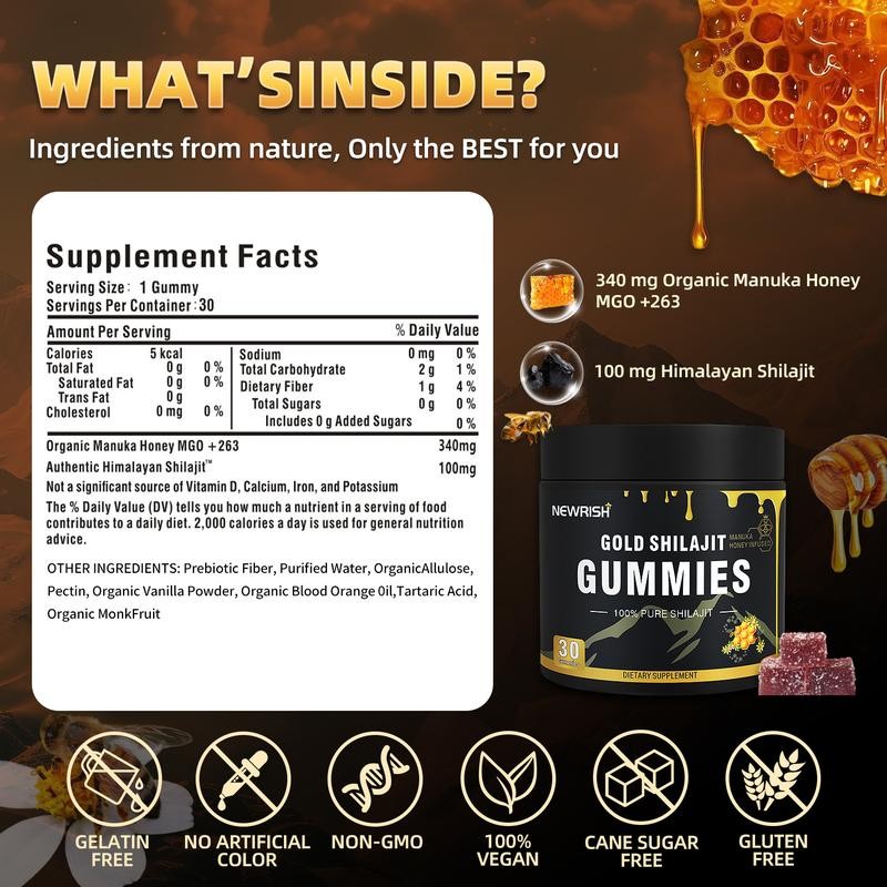 Gold Shilajit Gummies - Immune - Health Wellness Gummies recensione e prezzo