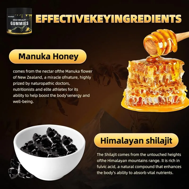 Gold Shilajit Gummies - Immune - Health Wellness Gummies recensione e prezzo