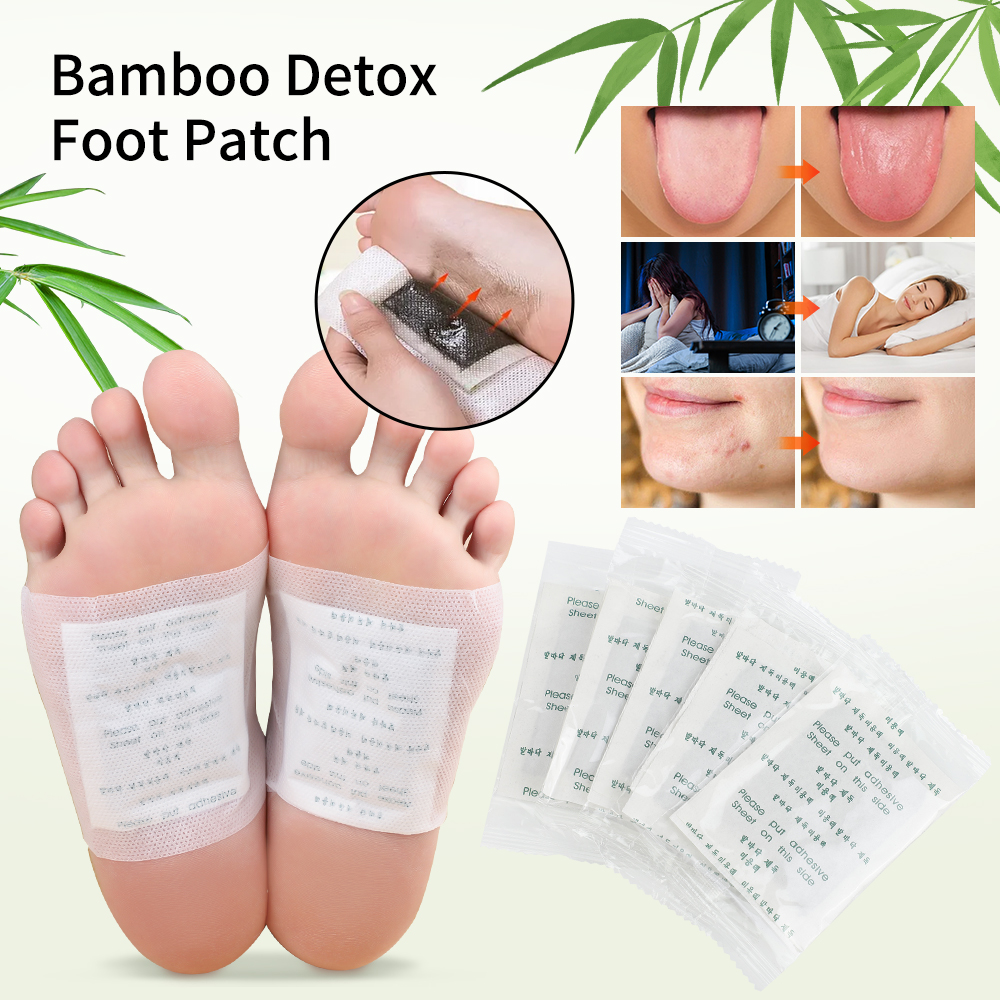 100PCS Natural Detox Foot Bamb - Detox Foot Patch recensione e prezzo