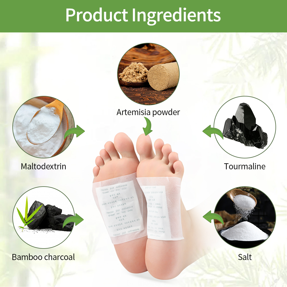 100PCS Natural Detox Foot Bamb - Detox Foot Patch recensione e prezzo