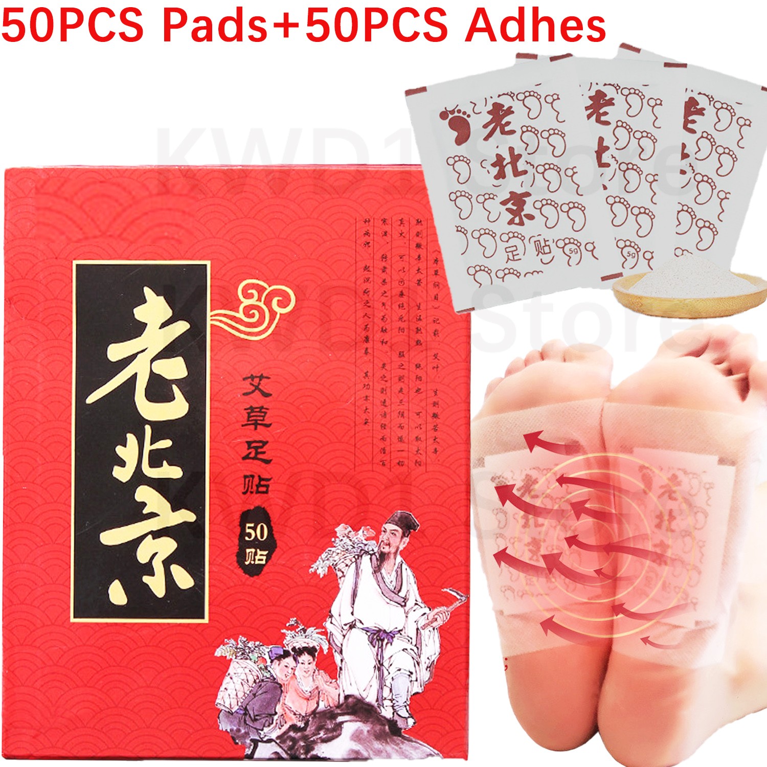 50pcs Pads+50pcs Detox Foot Pa - Detox Foot Patch recensione e prezzo
