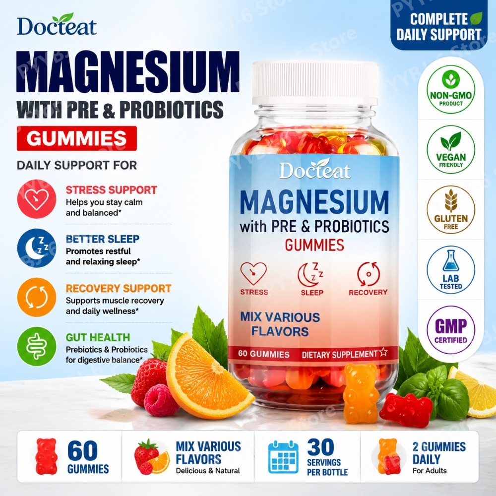 Magnesium Gummies with Pre &Pr - Health Wellness Gummies recensione e prezzo