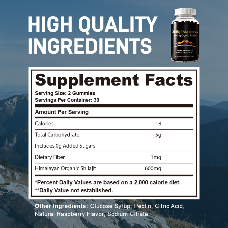 Organic Himalayan Shilajit Gum - Health Wellness Gummies recensione e prezzo