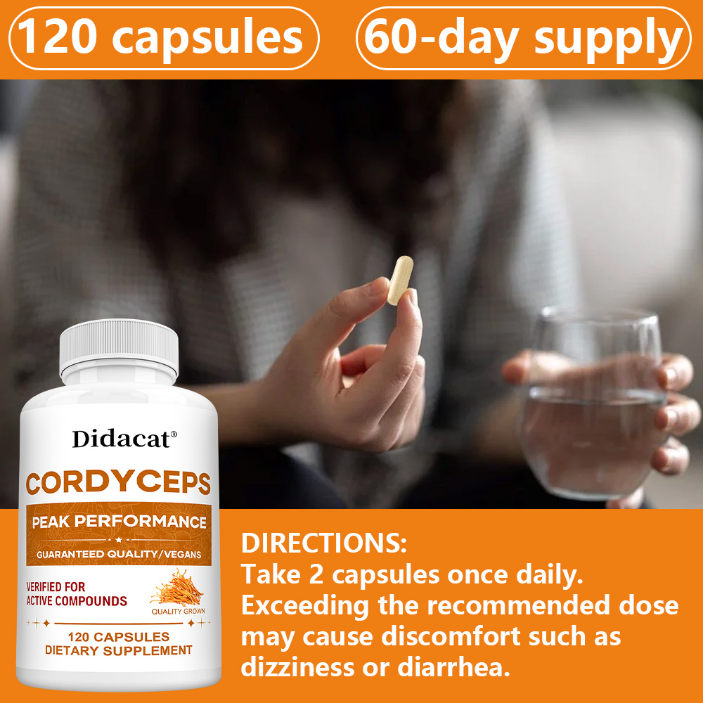 Cordyceps Mushroom Capsules 10 - Health Wellness & Nutrition Center Llc recensione e prezzo