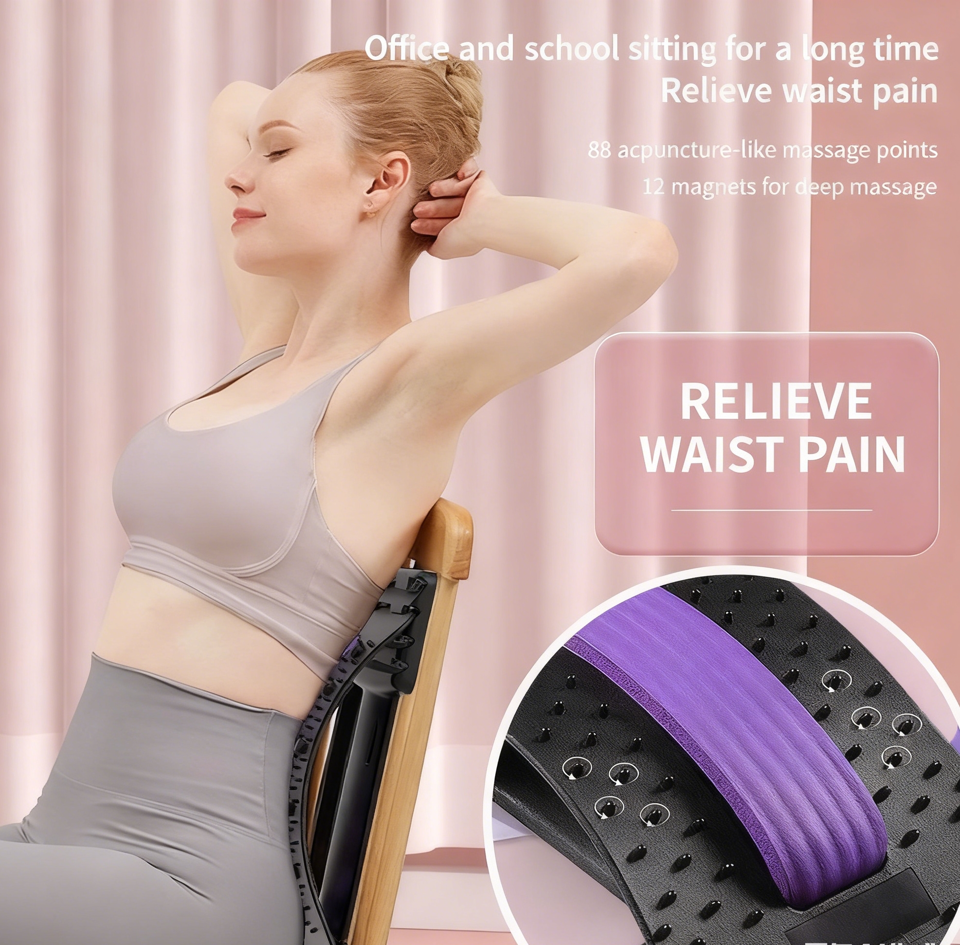 Lumbar Support Back Massager V - Back Stretcher Lumbar recensione e prezzo